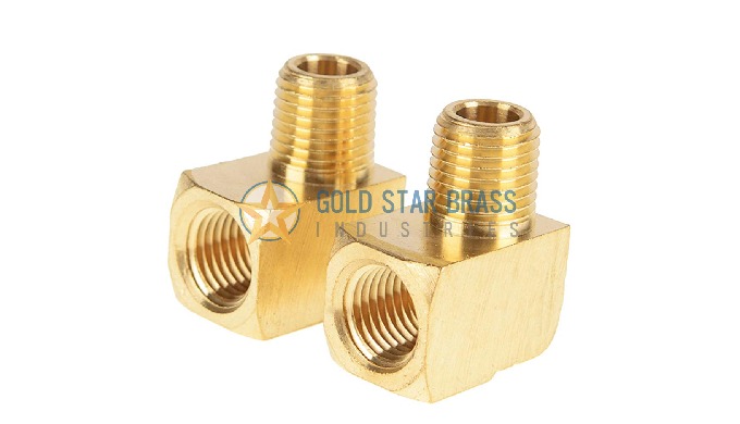 Brass 90 Degree Male Female Stree Elbow made from Brass Extrusion Materials
