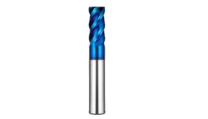 4ESE for Carbon + Alloy + Prehardened Steels |  K BLUE Endmills for Heavy cuts