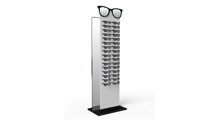 Perfect for display all kinds of glasses: sunglasses, corrective, or read. Made of metal and plastic...