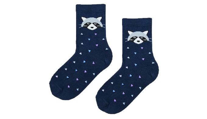 Children's raccoon socks