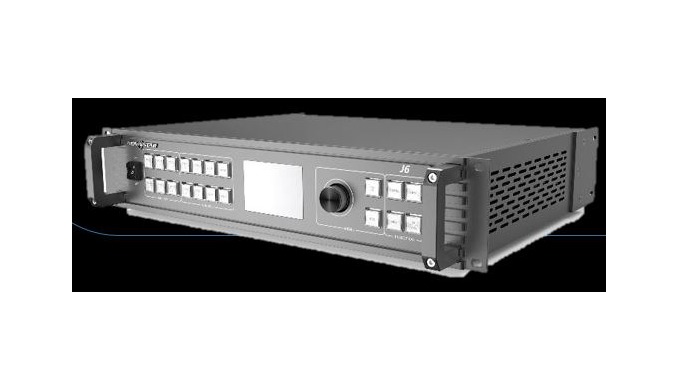 -Entradas de vídeo: 4 grupos con 8 conectores, incluyendo: HDMI (o VGA o DVI), 4 × DVI, 2 × SDI y 1 ...