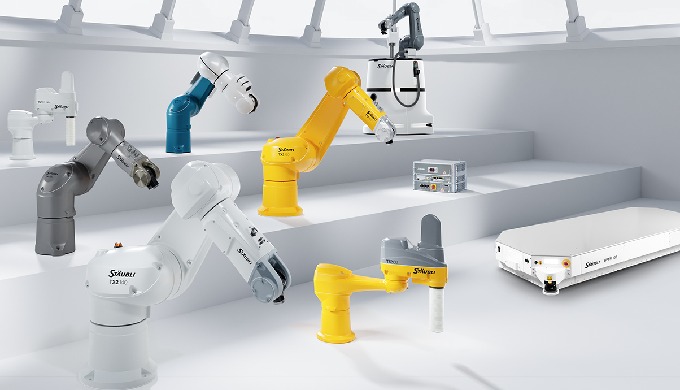 A unique industrial robot range, cobots, mobile robot systems and AGV for many industries
