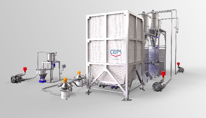 Trevibox è un silo per interni in tessuto antistatico Trevira dotato di letto fluido. Le soluzioni i...