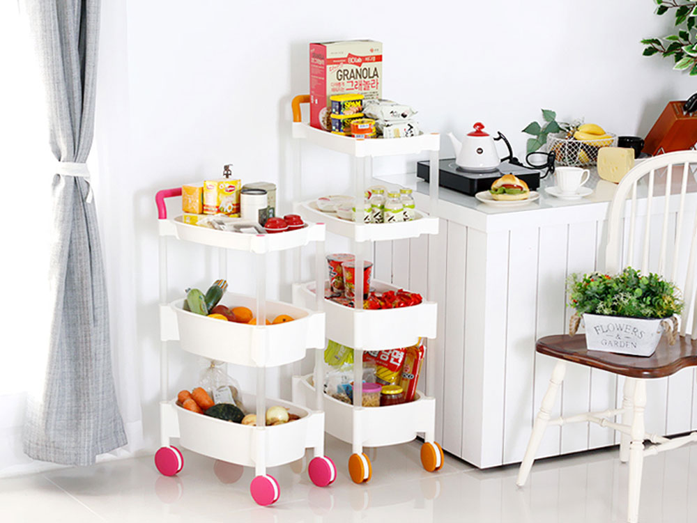 - Easy to assemble - Great for organizing households, books, toys and more - Includes 4 free-wheelin...