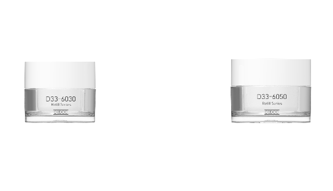 Contenitore cosmetico ricaricabile | D33 Serie standard di vasetti per crema
