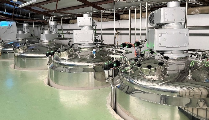 Agitador para industria cosm&eacute;tica