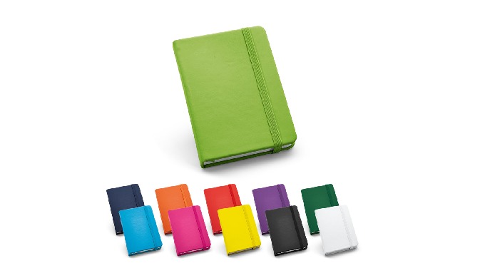 Notizbuch im Taschenformat mit Hardcover aus Lederimitation. Dieses Notizbuch hat 160 unlinierte Sei...