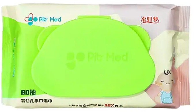 Flushable wet toilet paper: Material: virgin wood pulp, EDI ultra-pure water, aloe vera, chamomile e...