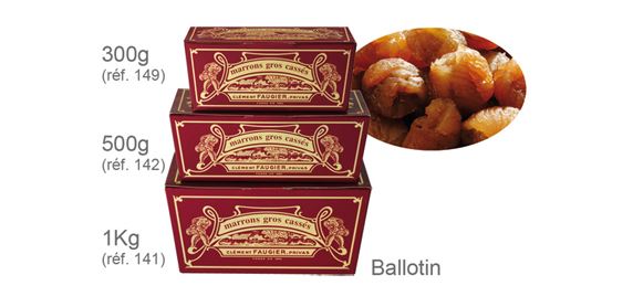 Marrons Glacés Gros Cassés Frais