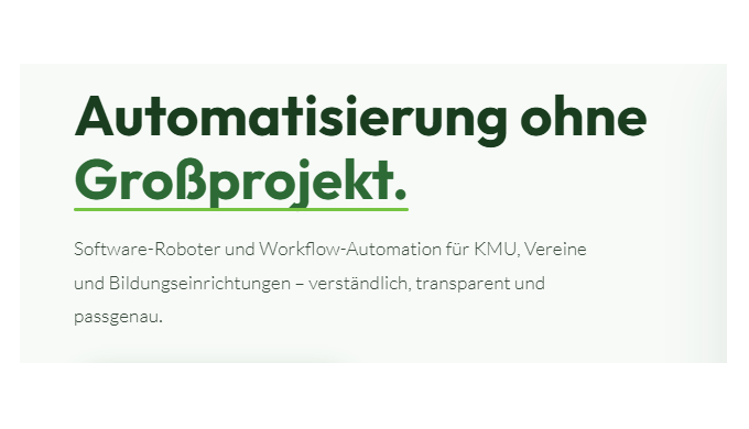 ProzessWerk-Rudolf automatisiert wiederkehrende, zeitintensive Verwaltungsprozesse – verständlich, t...