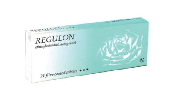 Regulon Film-Coated Tablets Active Ingredients: Ethinylestradiol (0.03 mg), Desogestrel (0.15 mg) Re...