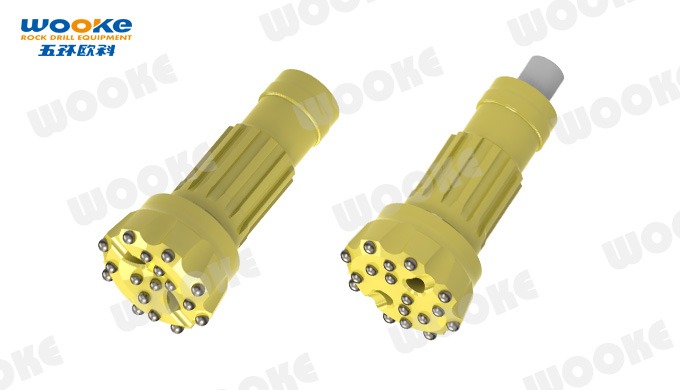 Description: Product name: DTH drill bit QL80N Processing type: Forging Material: YK05 + high-qualit...