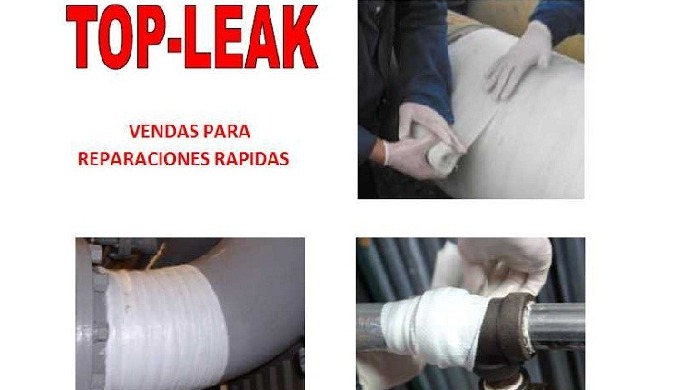 Vendas o cintas de fibra de vidrio reforzada de urethano, diseñada para la reparación rápida de grie...