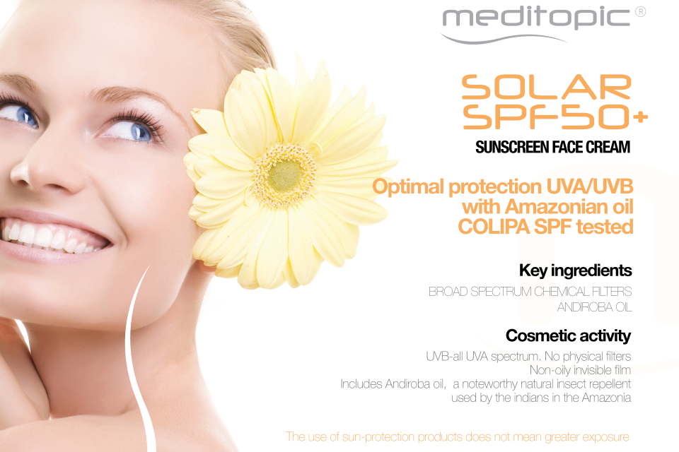 Crema facial con protector solar, protección óptima UVA / UVB con ingredientes amazónicos