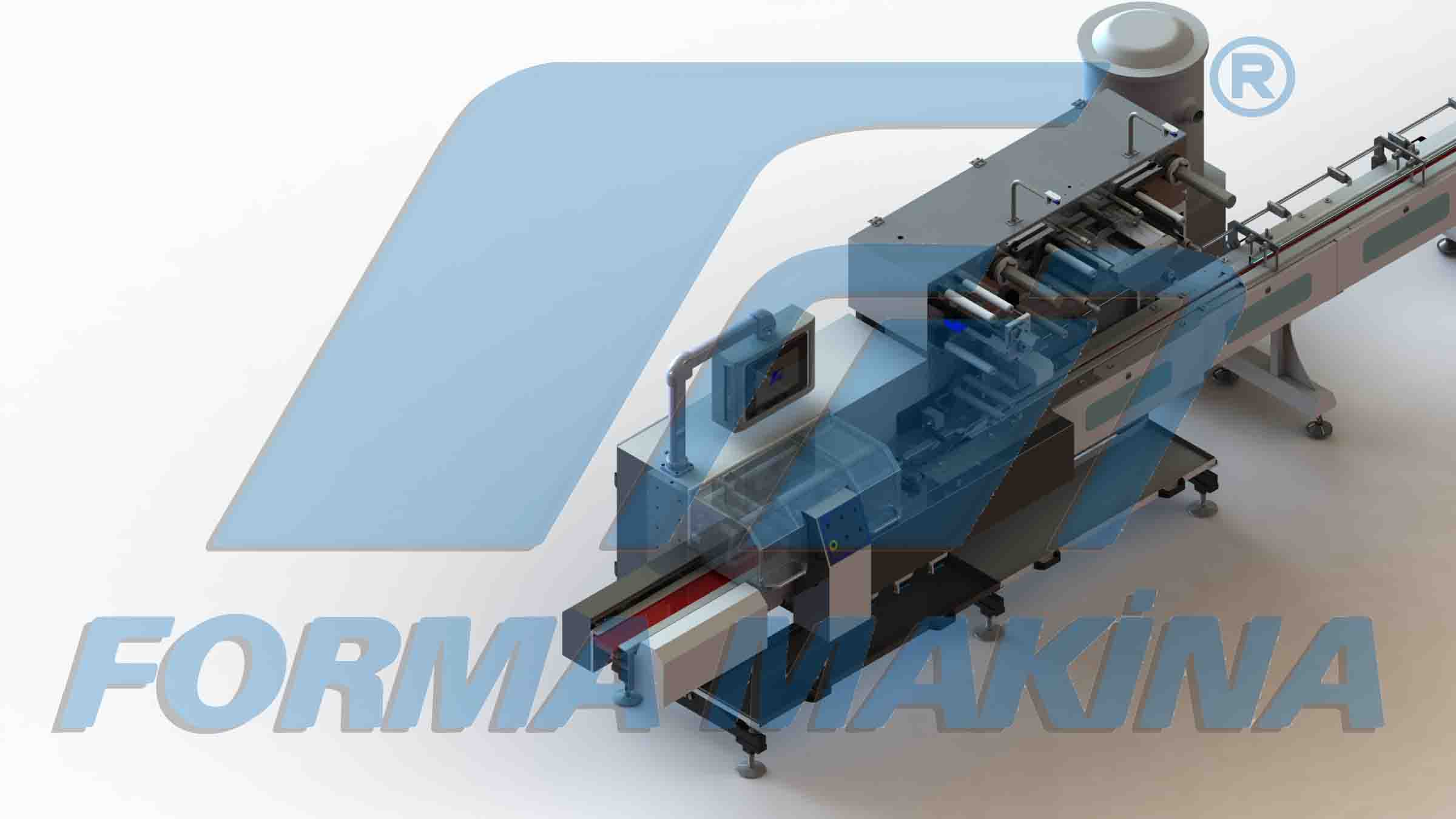 YA-300 model yatay ambalaj makinemiz, yüksek kapasiteli üretimi amaçlayan gıda firmaları için üstün ...