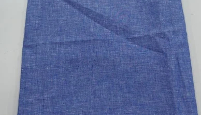 100% Pure Linen Chambray Fabric for Premium Shirt Manufacturing This pure linen fabric is a woven te...