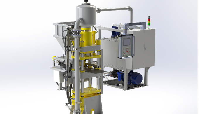 TITAN 240D4 — automated high-pressure brick & block press TITAN 240D4 is a compact, fully automa...