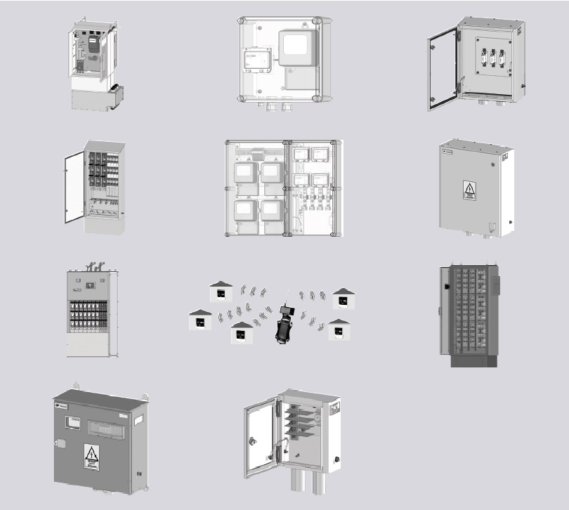 Tablourile de distributie din posturi de transformare, firidele de bransament, blocurile de masura s...