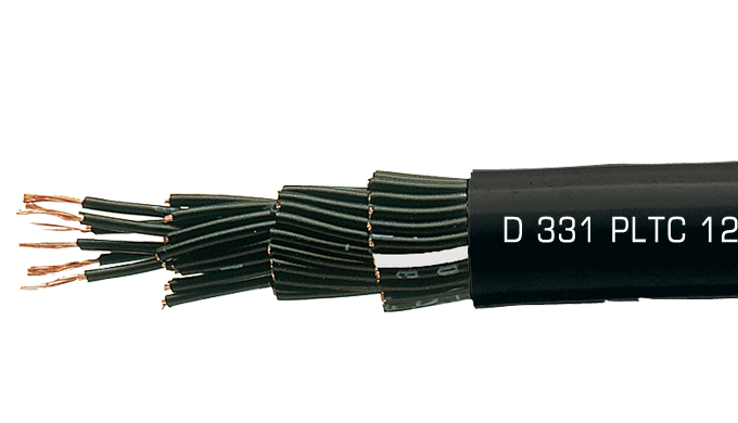 Câble souple résistant à l'huile et aux rayons ultra violets