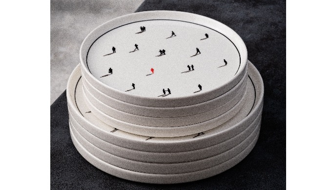 Buy Shadows Quarter Plate from DUALI India (Saintfoin Enterprise LLP), a trusted name in handcrafted...
