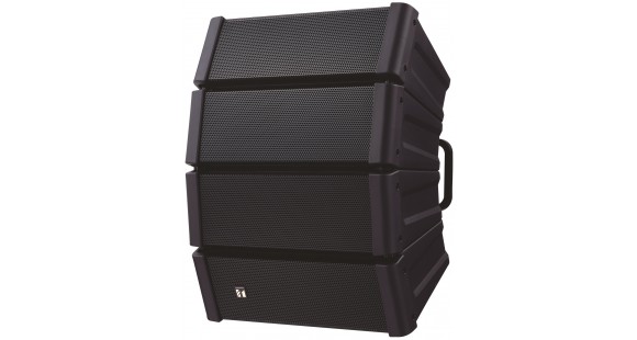 LINE-ARRAY PASIV 200W/8Ω pe 2 căi, format din 4 unități cu unghi de dispersie reglabil 15°-30°-45°-6...