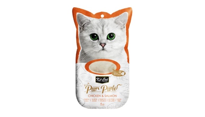 Contains a smooth blend of chicken & salmon, with no added colors or preservatives and is perfec...