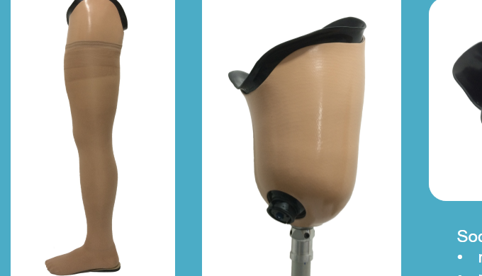 Protesis para amputacion arriba de rodilla Elaborada a medida, segun caracteristicas clinicas del pa...