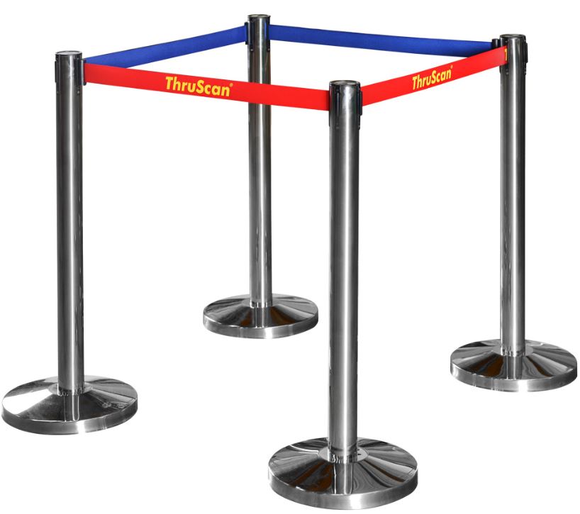 Yönlendirme Bariyeri Krom Malzeme 90 cm yükseklik Yaklaşık 9.5 kg ağırlık 3 metre uzunlukta, 5 cm ka...