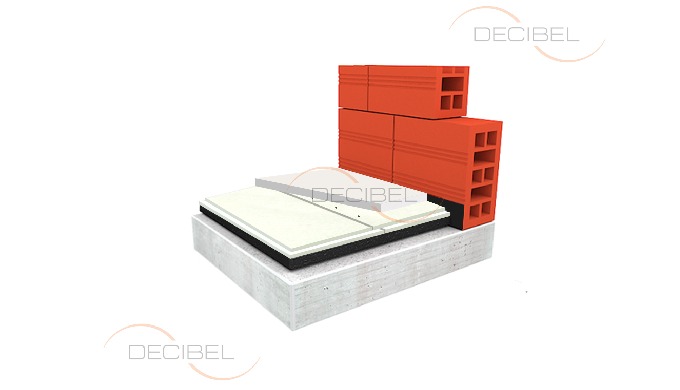 F - MUTE SYSTEM 23 is high effective sound insulation for floors suitable for both impact and airbor...