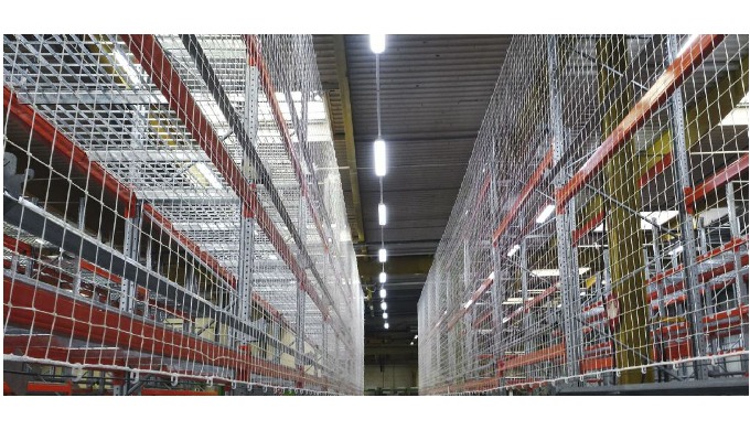 These anti-fall nets are designed for storage areas with great heights. Their main function is prote...