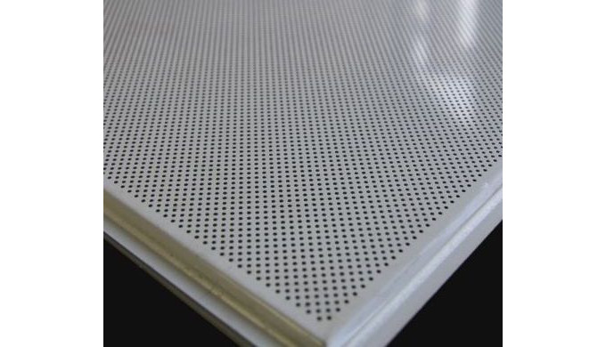 Потолки подвесные металлические. Плита перфорированная tegular   