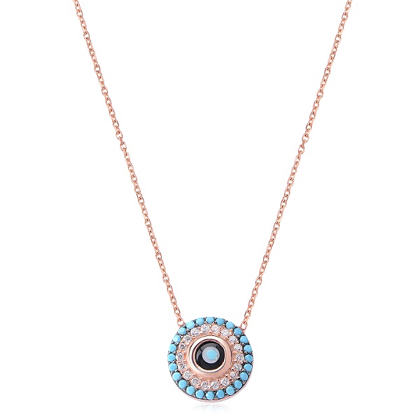 925 Ayar Gümüş ; Maden Rengi: Rose ; Ağırlık: 1.4 gr ; Zincir Uzunluğu: 45 cm ; Krem, Parfüm, Alkol,...