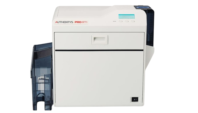 The Most Reliable Retransfer Printer in the World Meet the Authentys PRO RT1 retransfer card printer...