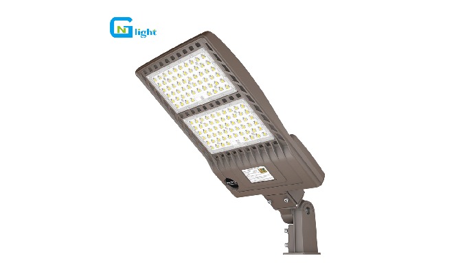 LED Shoebox fixture design for outdoor replace HID/HPS/MHL parking lot lights. The one-piece die-cas...