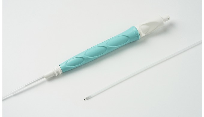 It’s a medical device that is used with an endoscope to inject medicines into the mucous membrane.