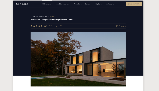 Jacasa.de ist eine Plattform für Immobiliendienstleister. Als offizieller Partner vom IVD helfen wir...