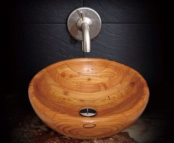 - Unique luxury Washbasin made of finest wood species. - Scratch-proof, Pollution-proof, Heat-proof ...