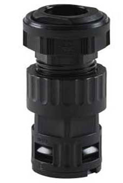 Conector rapid din plastic cu detensionare, drept, conexiune plug-type (conector cu fișă), etanșare ...