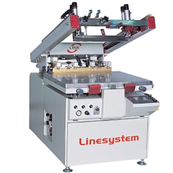 SEMI AUTOMATIC SCREEN PRINTING M/C LSP-S SERIES Characteristic • One-touch screen fixing method by u...
