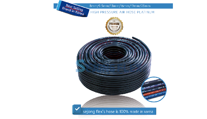 8mm/9.5mm/13mm/16mm/19mm/25mm Why are sejong flex's hoses so special? 1. Our hose has a high tensil ...