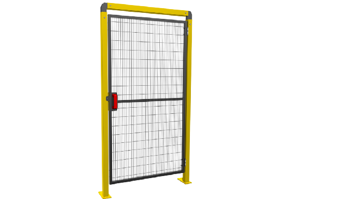 Pre-assembled swing doors