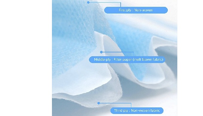 Product Description Brand: Viet Nam Color: Blue Type: Disposable Material: Non-woven fabric, Melblow...