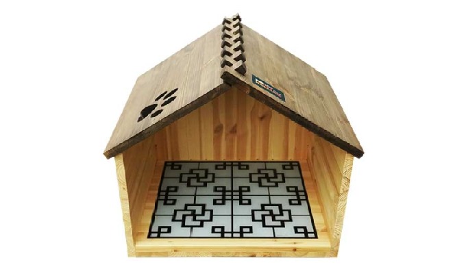 Materials: Natural hardwood, Face heating reinforced glass Size: Medium size 400 x 350 / Large 700 x...