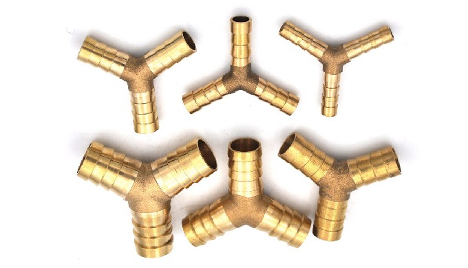 Barbed Brass Y Joint
