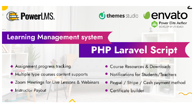  PowerLMS - Learning Management System PHP Laravel Script