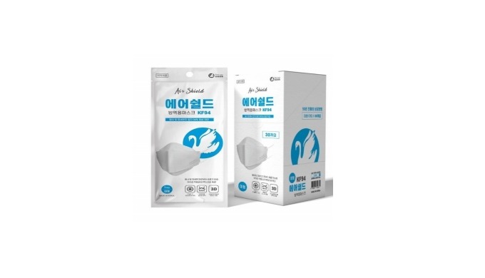 Respiratory Protection Mask(KF94) against fine dust and COVID-19 • 100% domestic product of nonwoven...