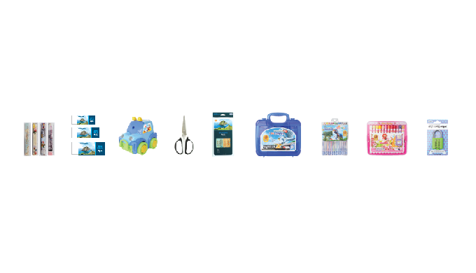 Students Notebooks (elementary, senior), Memo, Flash cards, Pencils, Erasers, Blades, Pencil cases, ...