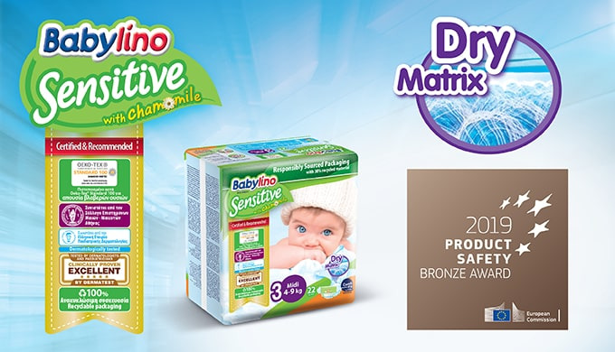 The Babylino Sensitive diapers offer much more than just absorbency. They The Babylino Sensitive dia...