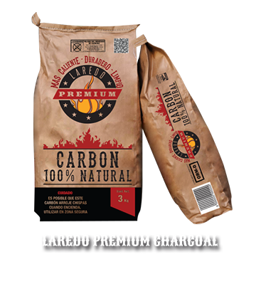 100% Natural Charcoal of Mesquite, Oak and Ebony.