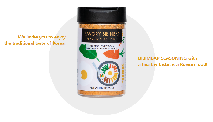 We introduce you to SAVORY BIBIMBAP SEASONING with its original taste. You can enjoy the taste of BI...